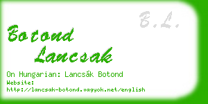 botond lancsak business card